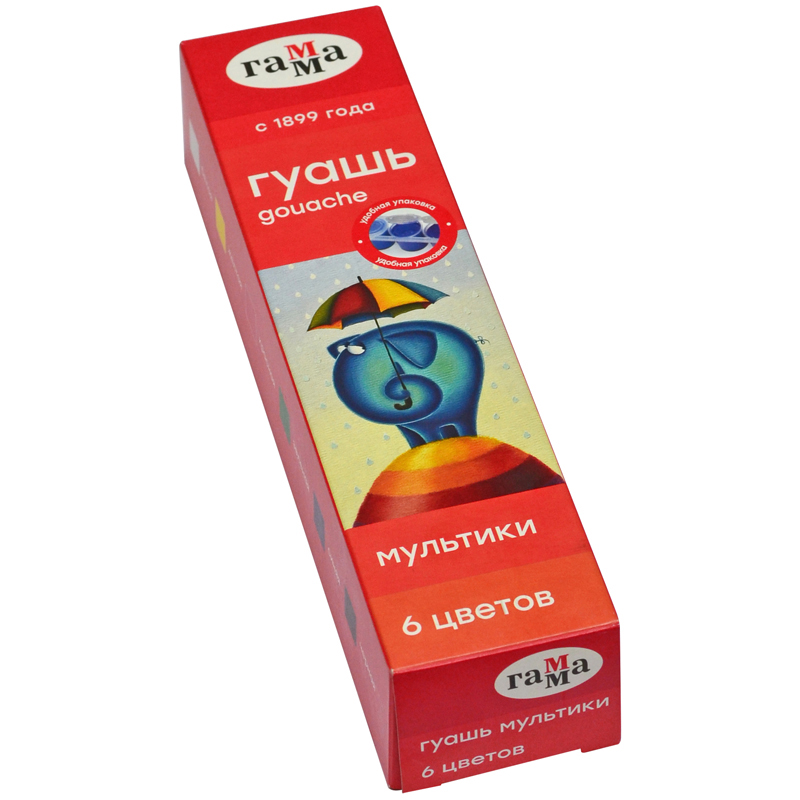Гуашь Гамма “Мультики” 6 цв.