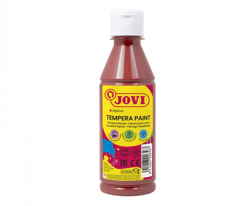 Гуашь JOVI, коричневая, 250мл
