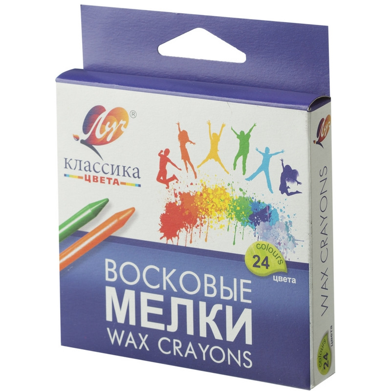 Карандаши восковые 24цв. Классика ЛУЧ